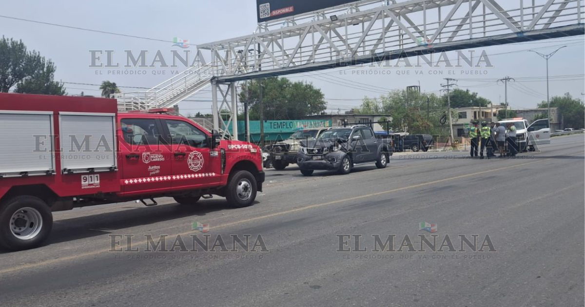 Por andar de ‘rápido y furioso’ choca con camioneta que iba en cortejo fúnebre en Nuevo Laredo
