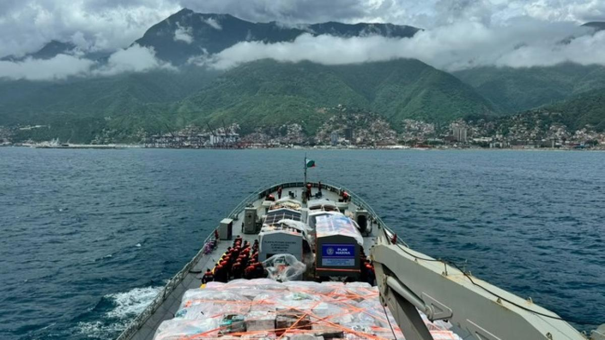 Marina llega a Venezuela con 388.42 toneladas de ayuda humanitaria Marina llega a Venezuela con 388.42 toneladas de ayuda humanitaria