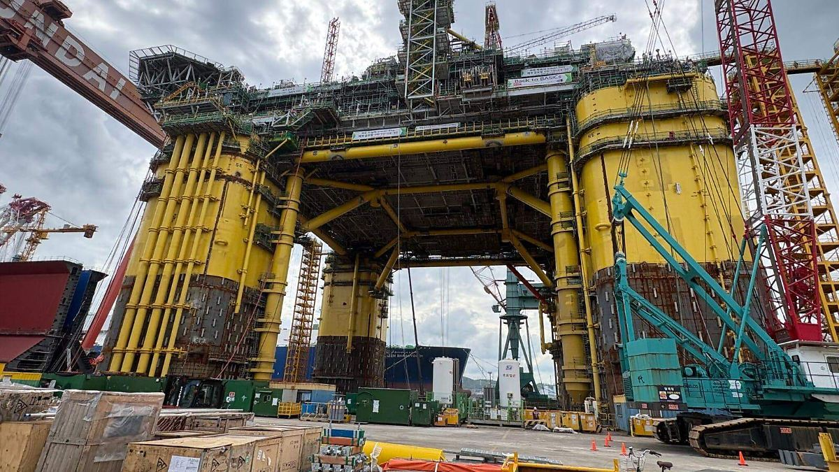 Plataforma del Campo Trión en Tamaulipas lleva el nombre de un dios azteca, el proyecto registra 64% de avance