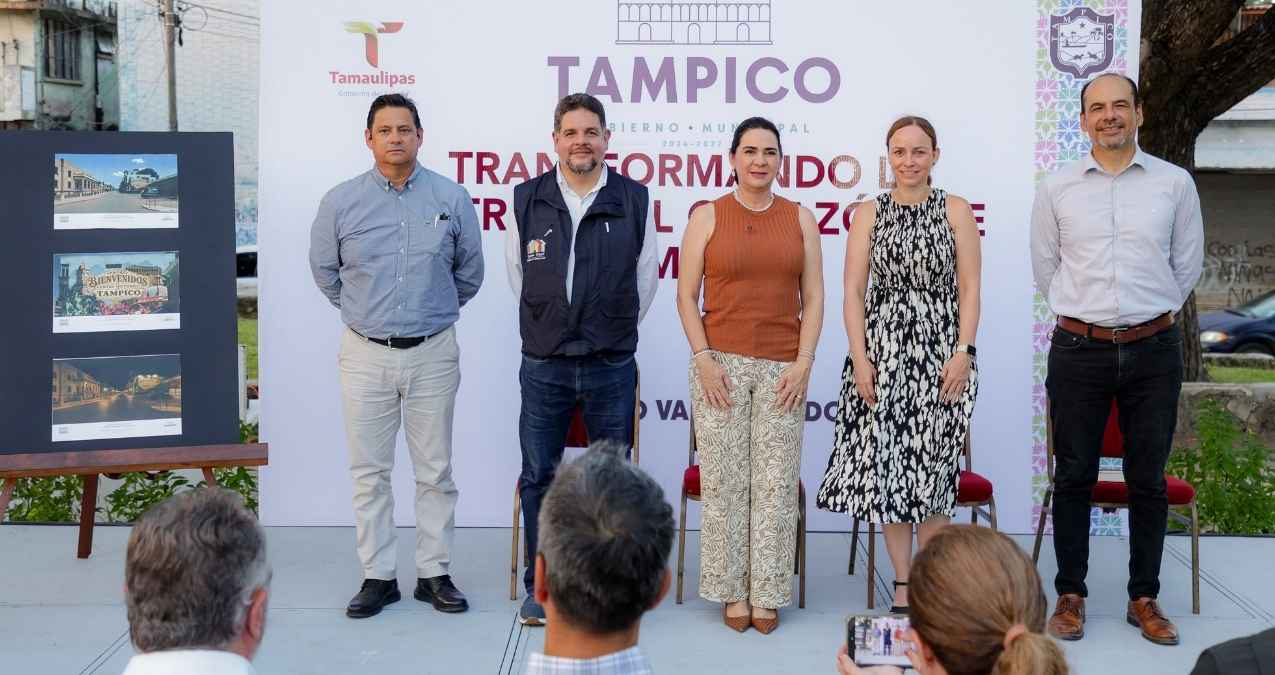 Mónica Villarreal impulsa la transformación de la entrada al Centro Histórico de Tampico