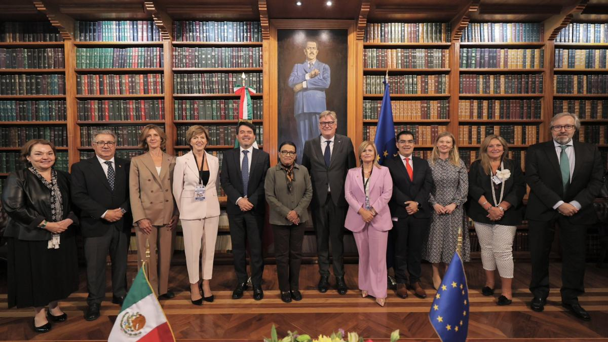 Rosa Icela Rodríguez dialoga con parlamentarios europeos sobre migración y derechos humanos Rosa Icela Rodríguez dialoga con parlamentarios europeos sobre migración y derechos humanos
