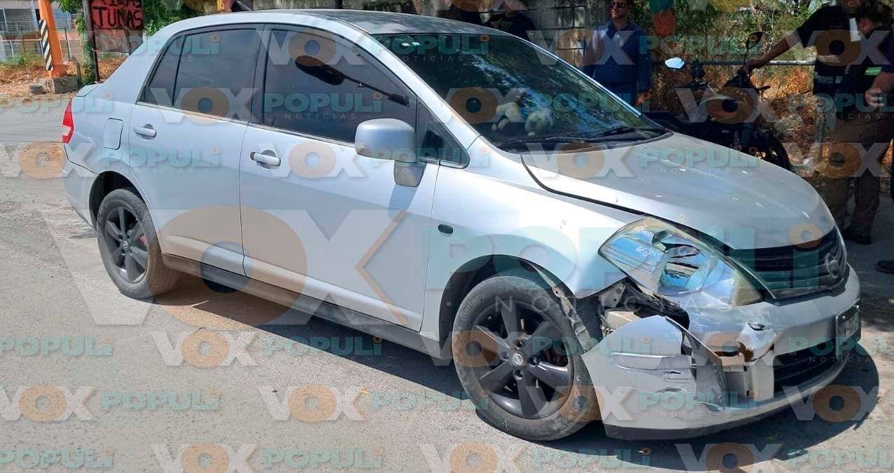 Distracción al volante provoca choque por alcance en Ciudad Victoria, Tamaulipas