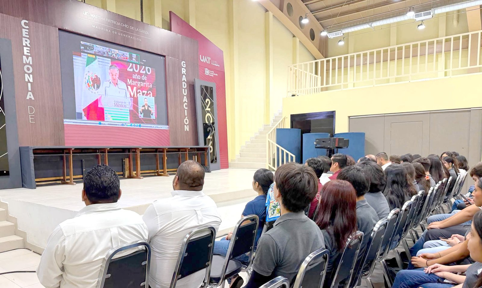Preparatoria Mante participa con entusiasmo en transmisión oficial de la visita de Claudia Sheinbaum a Tamaulipas