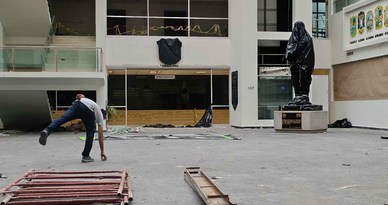 Congreso de Tamaulipas remodela sus instalaciones antes del nuevo periodo legislativo