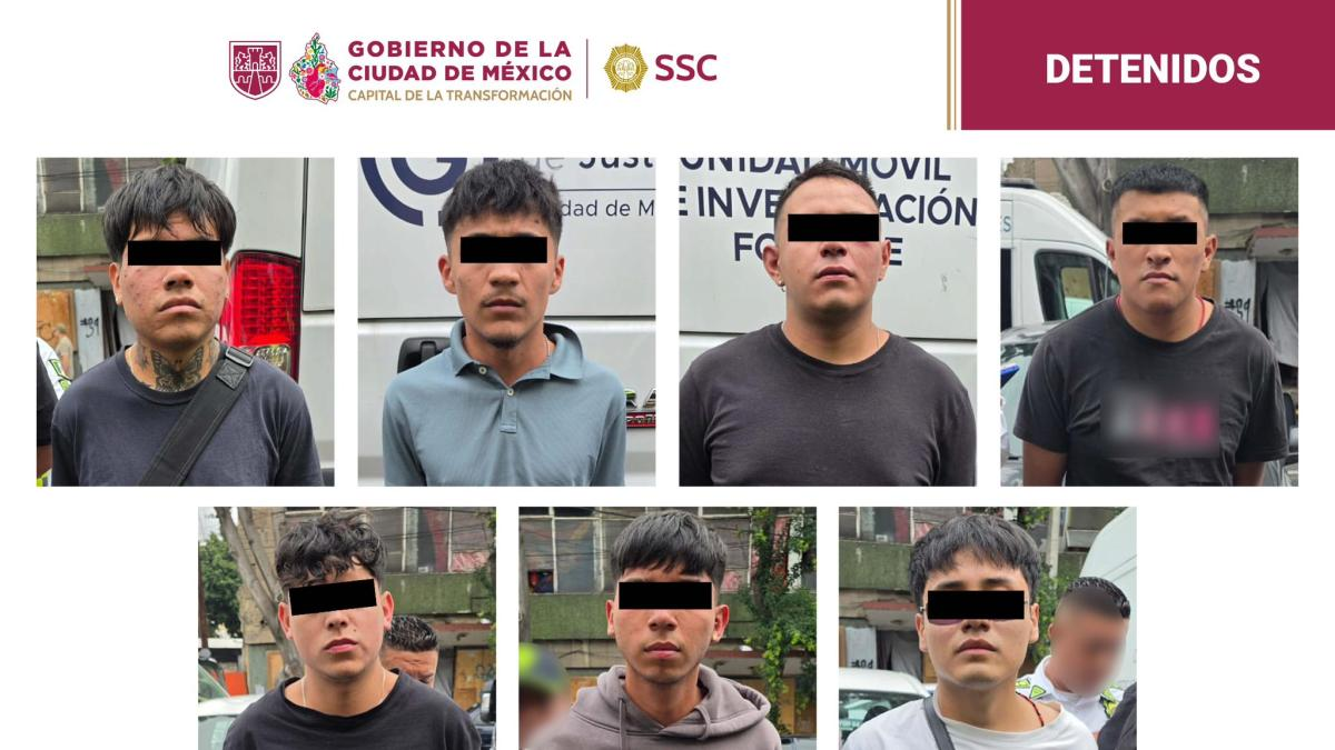 Detienen a siete tras agresión a policías durante operativo en el Centro Histórico