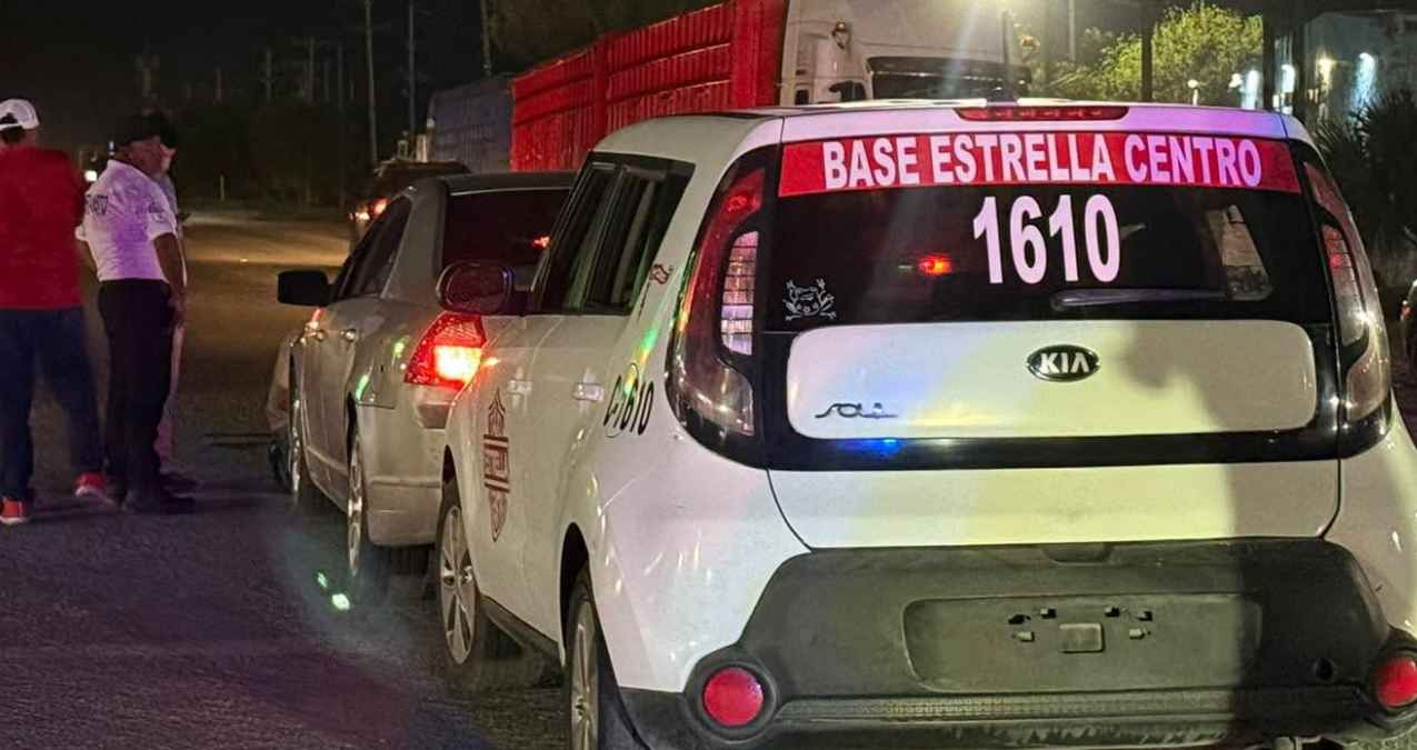 Reportan choque por alcance entre dos vehículos en Matamoros, Tamaulipas Reportan choque por alcance entre dos vehículos en Matamoros, Tamaulipas